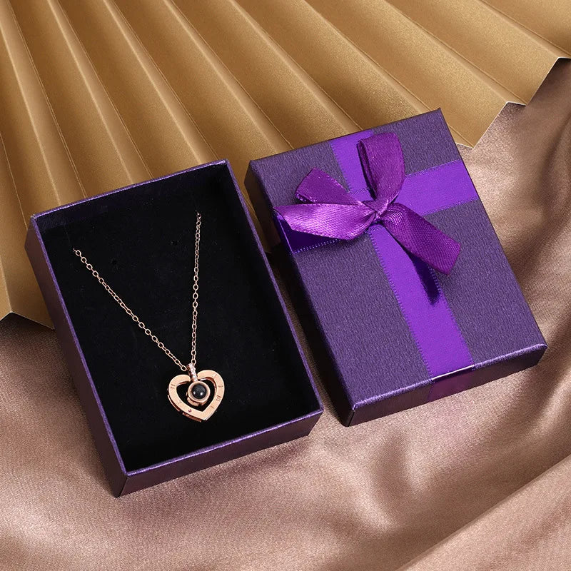 Jewelery Gift Box For Earrings Necklace Rings