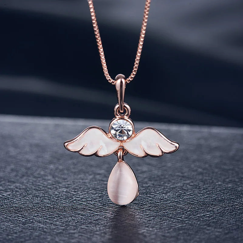 3pcs/set Jewelry Sets Women Elegant Waterdrop Rhinestone Pendant Necklace Hook Earrings Jewelry Set