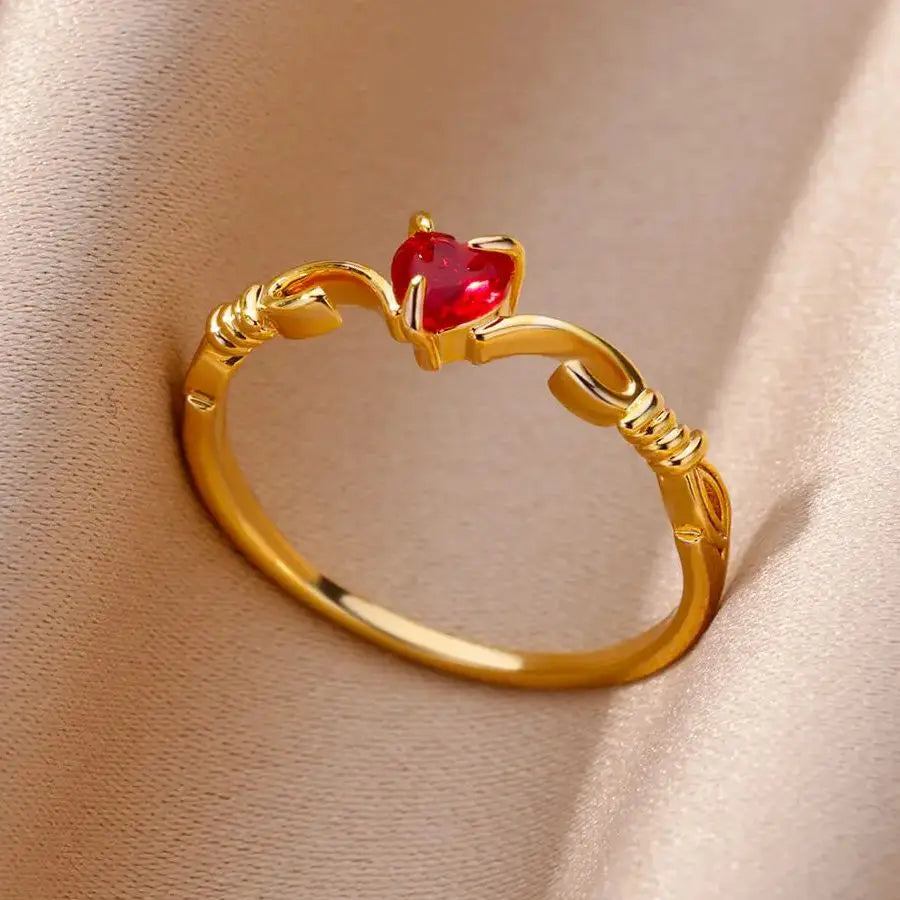 Delicate Colorful Zircon Rings for Women New In Gold Color Wedding Ring Aesthetic Fashion Jewelry Gift anillos mujer