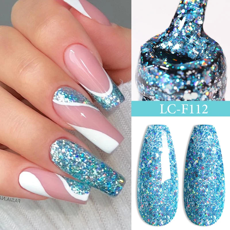 LILYCUTE 7ml Translucent Jelly Gel Nail Polish Autumn Colorful Rose Red Purple Semi Soak off UV LED Nail Art UV LED Gel Varnish