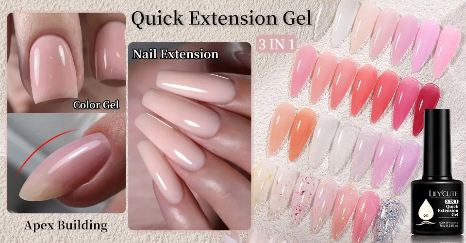 LILYCUTE Ancora Red Autumn Winter Gel Nail Polish Semi Permanent Soak Off UV LED Gel Varnish Manicure Nail Supplies