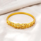 Luxury 24K 9999 Pure Gold real gold Flower Bracelet Women's Ethnic Style Bracelet