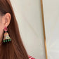 New Indian Jhumka Jhumki National Personality Style Bell Colorful Cubic Zirconia Tassel Earrings Women Jewelry Bohemian Earrings