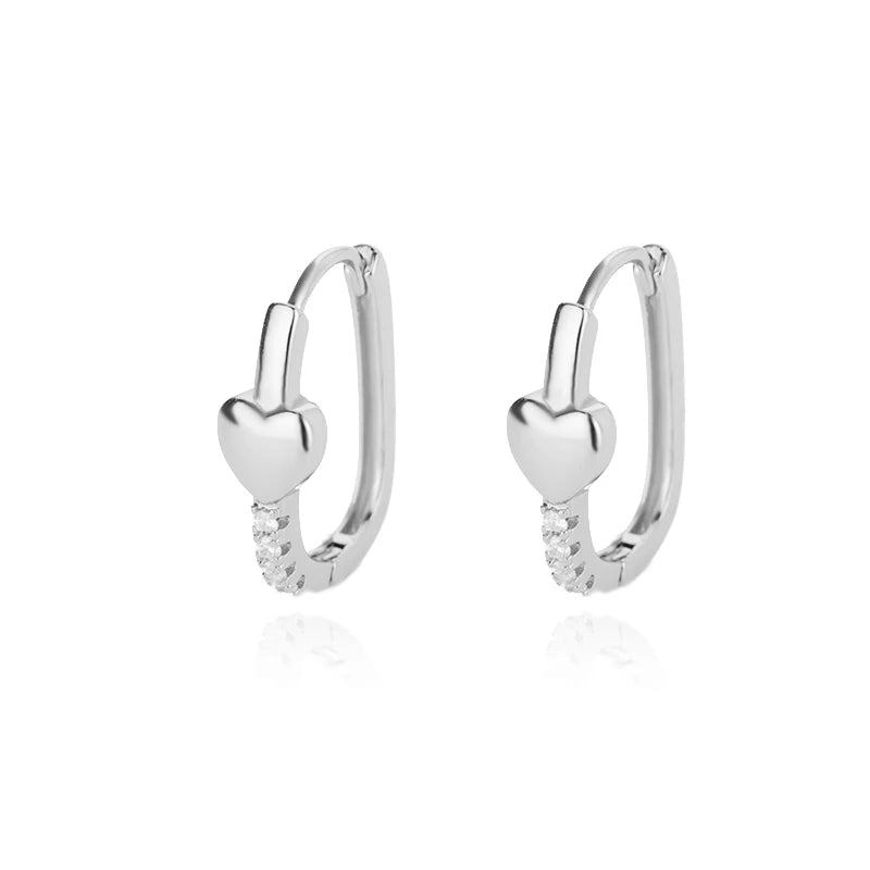 Round Hoop Earrings For Women Gold Color Stainless Steel Earrings 2024 Trend New Wedding Band Couple Jewelry Freeshipping Items