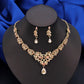 Fashion Choker Necklace Sets for Women Bridal Jewelry Sets Party Prom Wedding Earrings Costume Accessories