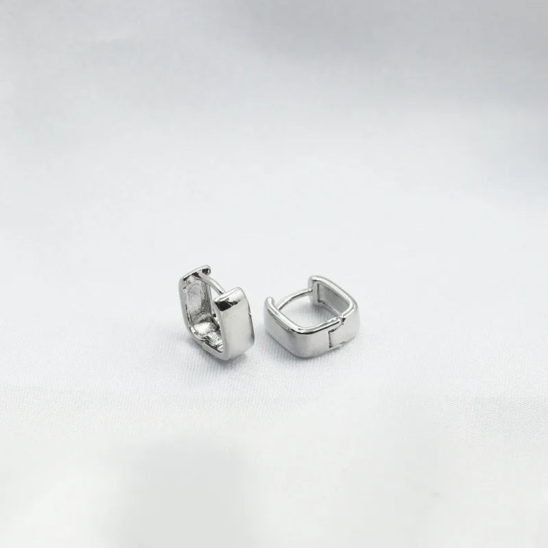 Fashion Korean Metal Elegant Hoop Earring Woman 2022 New Vintage Geometric Statement Earrings Jewelry Brincos Gift