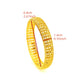 24K gold plated Bangles Ethiopian Fashion Hollowed out Bangles For Women African Bride Wedding Bracelet Jewelry Gifts #071