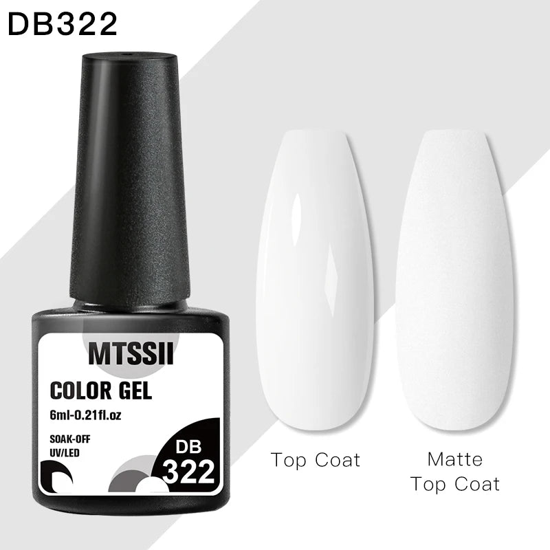 Mtssii 6ML Reflective Gel Nail Polish Shiny 14 Colors Semi-permanent UV Gel varnish Hybrid Nail Polish for Nail Art Manicure