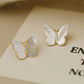 Black Enamel Flower Stud Earrings for Women Folded Unique Design Multi-layers Floral Female Small Earrings 2024 New Brincos