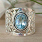 2025 New Fashion Sea Blue Cubic Zirconia Women's Wedding Ring Luxury Engagement Party Elegant   Brilliant Jewelry