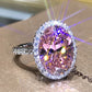 Gorgeous Sparkling Crystal Zircon Design Ring for Women, Exquisite and High-end Accessories  Women's Temperament Jewelry