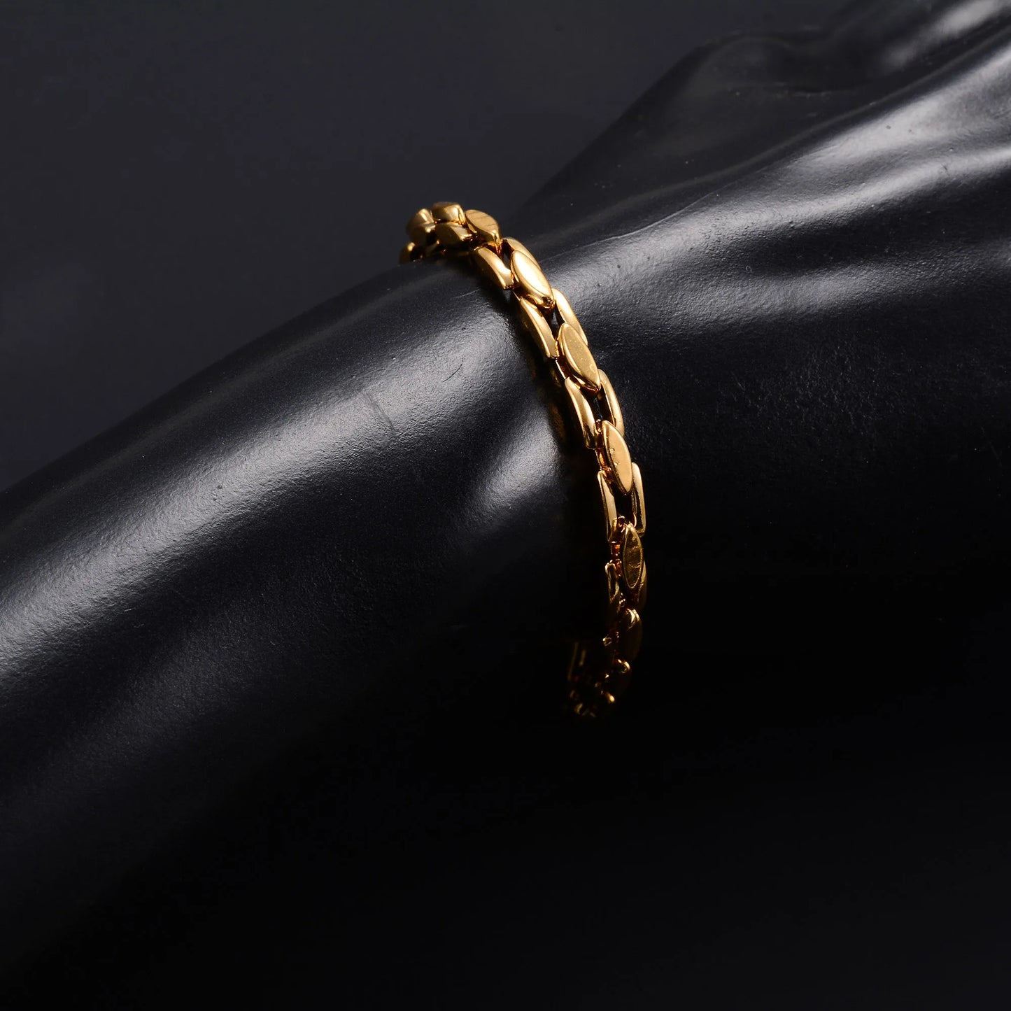 4.2mm Stainless Steel Bracelet Link Chain for Women Men Punk Rock Boy Chunky Metal Jewelry Wristband Anklets Ankle Hand Chain