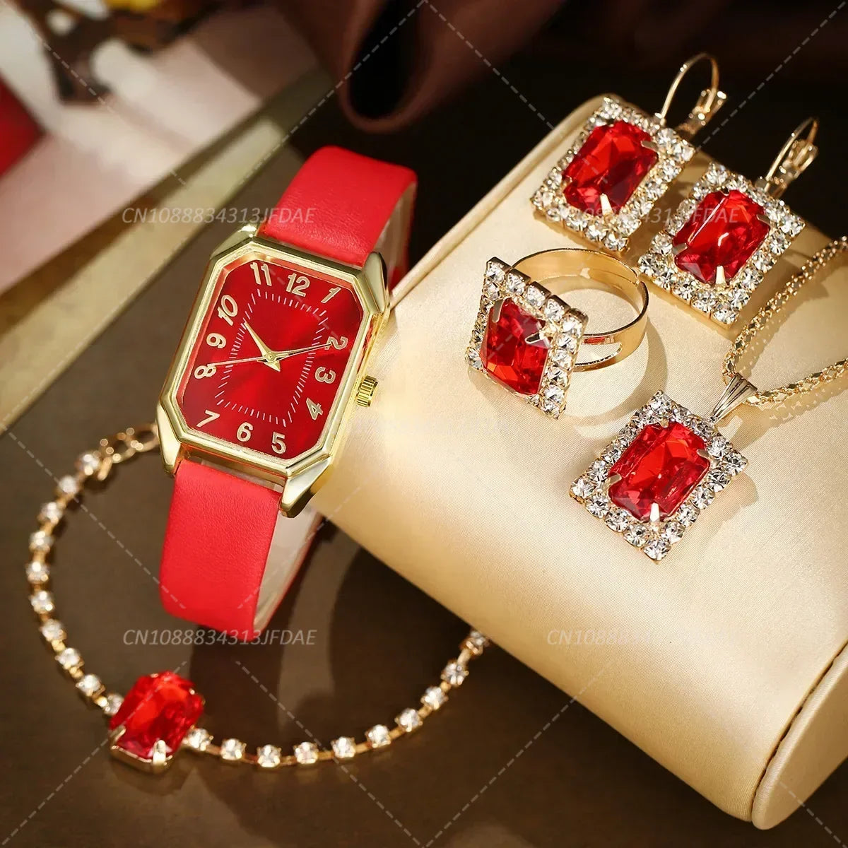 Luxury Fashion Square Women's Watches Brand Ladies Quartz Wristwatch Classic Simple Femme Blue Leather Band