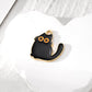 10pcs Original Alloy Enamel Black Cat Charms Cute Heart Kitten Pendant For Bracelet Earring Necklace Diy Jewelry Make