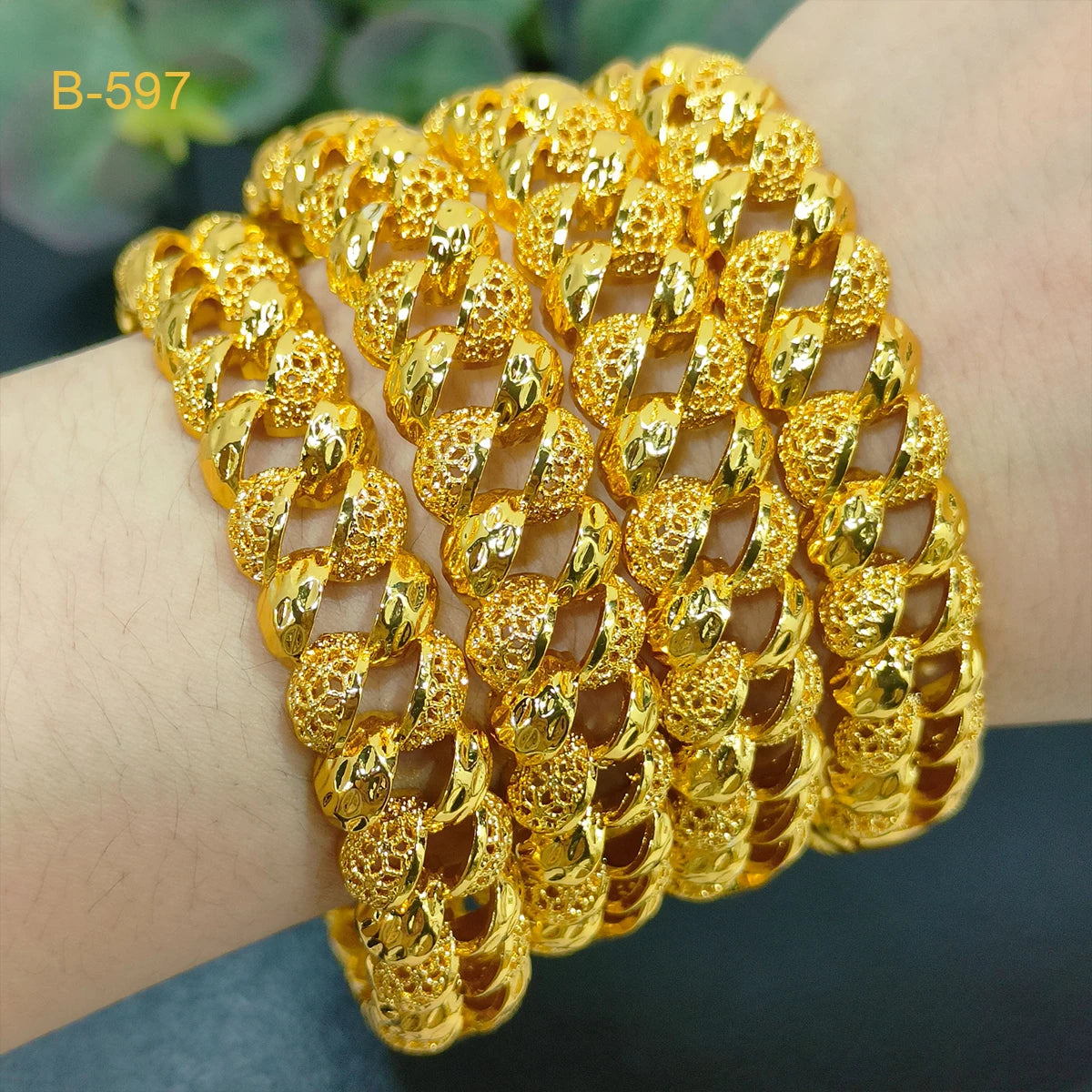 ANIID Luxury African 24k Gold Plated Bangles For Indian Women Wedding Bridal Ethiopian Brazilian Bracelets Dubai Jewellery Gifts