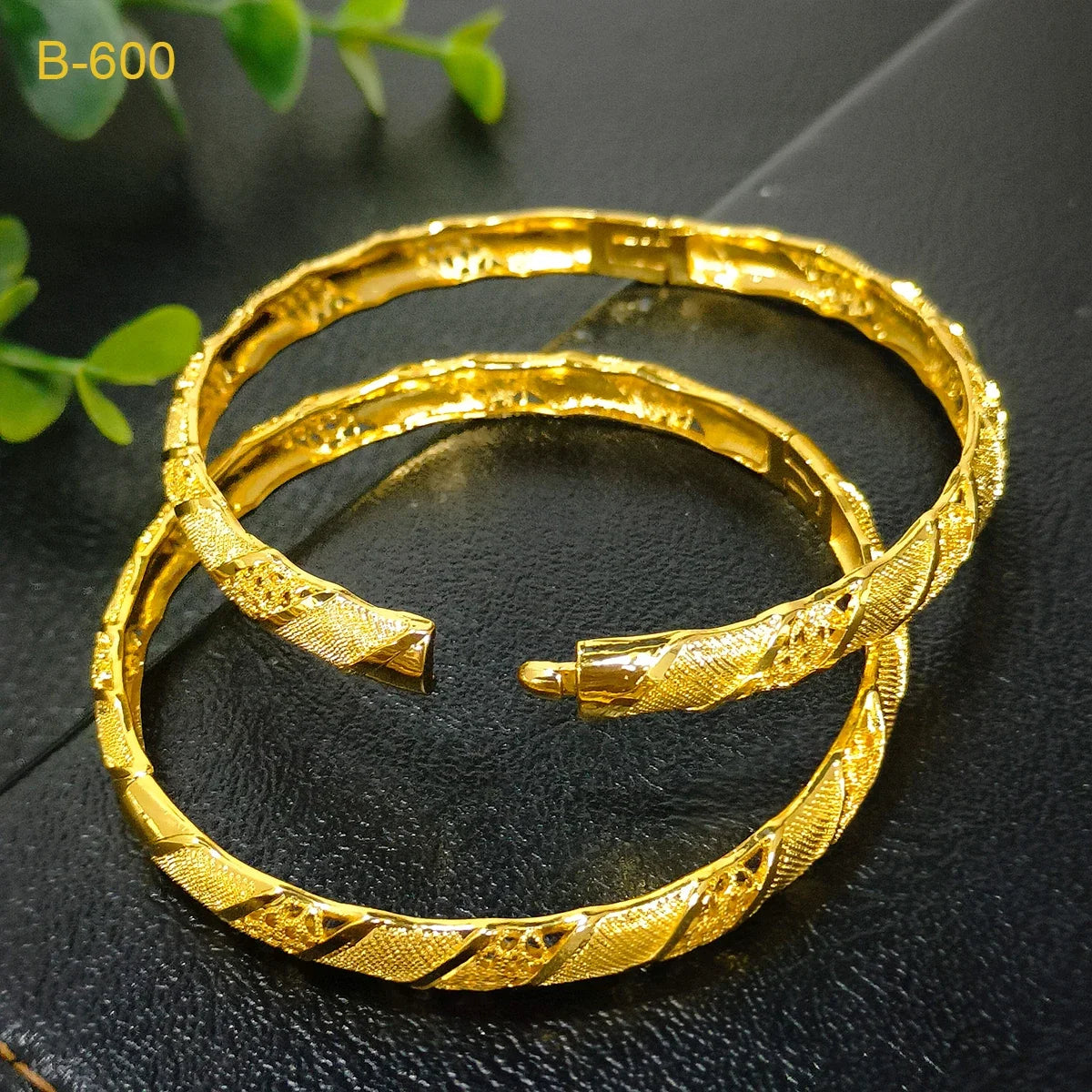 24K Dubai Bangles For Women Ethiopian Africa Fashion Gold Color Saudi Arabia Bride Wedding Bracelet Hand Jewelry Gifts