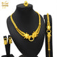 ANIID Luxury Indian Jewelry Sets for Women Party Dubai 24K Gold Color Necklace Set African Wedding Traditional Jewelry Gifts