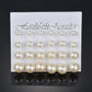 18 Pairs of Simple Imitation Pearl Earrings, Casual and Elegant Style, Lightweight, Women Wear Earrings for Daily Wear