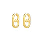 Fashion Korean Metal Elegant Hoop Earring Woman 2022 New Vintage Geometric Statement Earrings Jewelry Brincos Gift