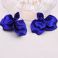 Korean Acrylic Petal Flower Tassel Dangle Earrings For Women Luxury Vintage Fairy Wedding Party Fashion Jewelry Accessories Gift
