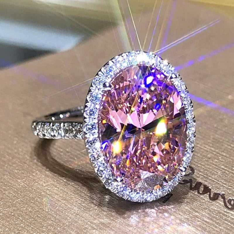 Gorgeous Sparkling Crystal Zircon Design Ring for Women, Exquisite and High-end Accessories  Women's Temperament Jewelry