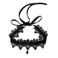 2025 New Sexy Lace Flower Necklace for Women Gothic Punk Velvet Collar Choker Black Waterdrop Pendent Necklace Strap Bow Jewelry