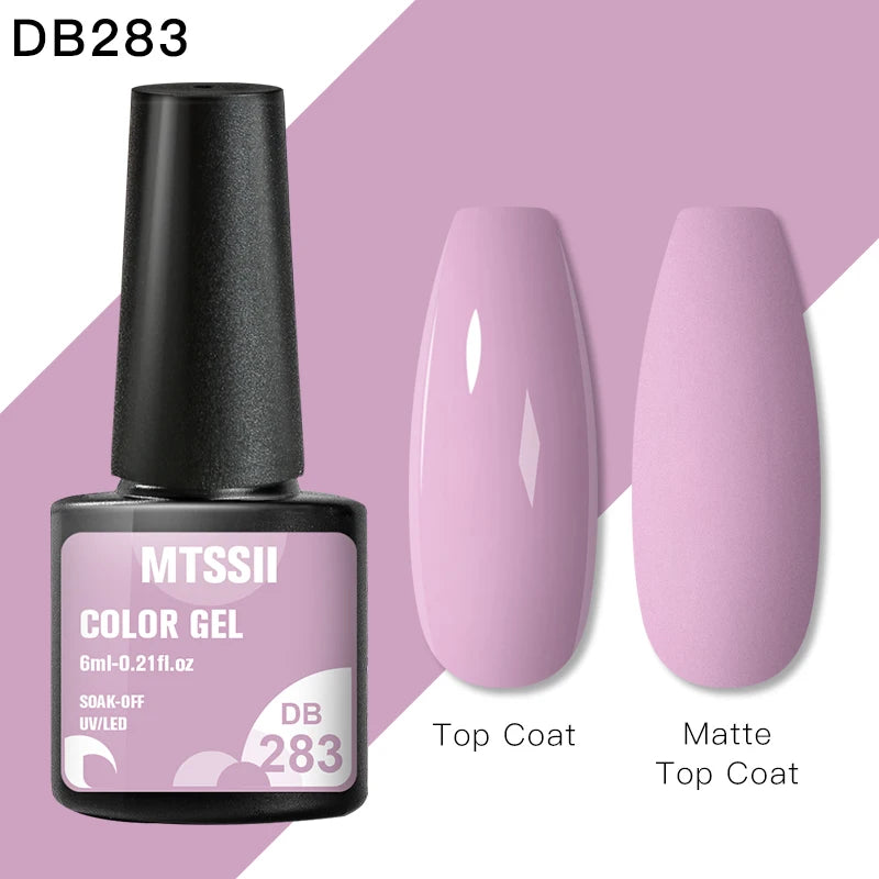 Mtssii 6ML Reflective Gel Nail Polish Shiny 14 Colors Semi-permanent UV Gel varnish Hybrid Nail Polish for Nail Art Manicure