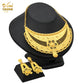 ANIID Luxury Indian Jewelry Sets for Women Party Dubai 24K Gold Color Necklace Set African Wedding Traditional Jewelry Gifts