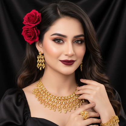 Zenat Bridal Dubai 24K Gold Plated Jewelry Set