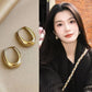 925 Silver Needle Korean Fashion Leaf Flower Earrings For Women Metal Earings Jewelry 2025 Trending Women's Gold Color Earrings