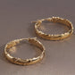 Fashion Stainless Steel Earrings Gold Color 3CM Hoop Earrings For Women Bijoux Elegant Women's Hoops