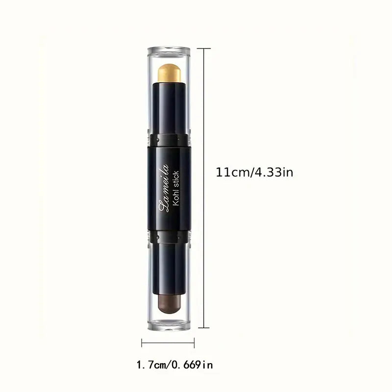 Double Head Eyeshadow Stick Colorful Shimmer Brown High Waterproof Cream Eyes Shadow Pencil Long Lasting Makeup Cosmetic
