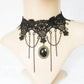 Neo-Gothic Punk Black Sexy Lace Chokers Necklace For Women Fashion Retro Clavicle Chain Halloween Collar Choker Steampunk Gifts