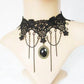 Neo-Gothic Punk Black Sexy Lace Chokers Necklace For Women Fashion Retro Clavicle Chain Halloween Collar Choker Steampunk Gifts