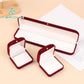 Flocking Gold Buckle Jewelry Box Red Velvet
