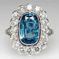 Gorgeous Sparkling Crystal Zircon Design Ring for Women, Exquisite and High-end Accessories  Women's Temperament Jewelry