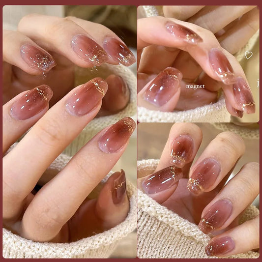 LILYCUTE 7ml Translucent Jelly Gel Nail Polish Autumn Colorful Rose Red Purple Semi Soak off UV LED Nail Art UV LED Gel Varnish