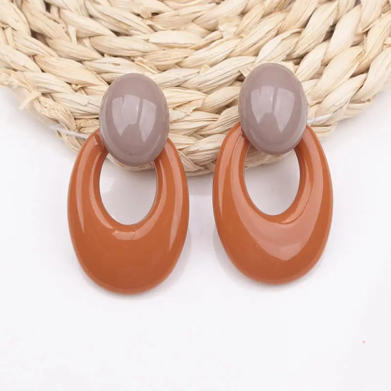 New Brown Color Women Hanging Earrings Beer Bottle Pendants Drop Earrings Square Earrings Fashion Jewelry pendientes mujer