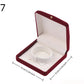 Flocking Gold Buckle Jewelry Box Red Velvet