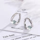 925 Sterling Silver Gold Crystals Simple Earrings For Women Fashion Wedding Luxury Jewelry 2024 Trend