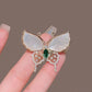 Sweet Flower Shape Lapel Pin Inlaid Shiny Rhinestones Brooches All-match Versatile Corsage Accessories