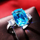 Gorgeous Sparkling Crystal Zircon Design Ring for Women, Exquisite and High-end Accessories  Women's Temperament Jewelry