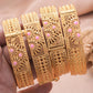 Ethiopian Gold Color Bangles for Women African Jewelry Habesha Middle East Girl Wedding bracelets Gift