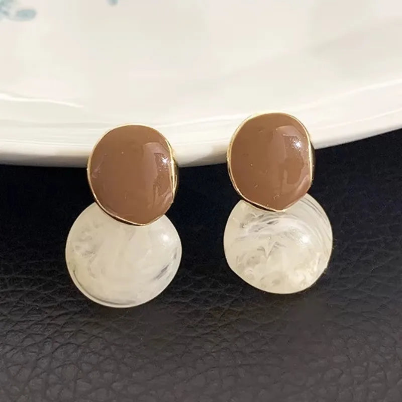 New Brown Color Women Hanging Earrings Beer Bottle Pendants Drop Earrings Square Earrings Fashion Jewelry pendientes mujer