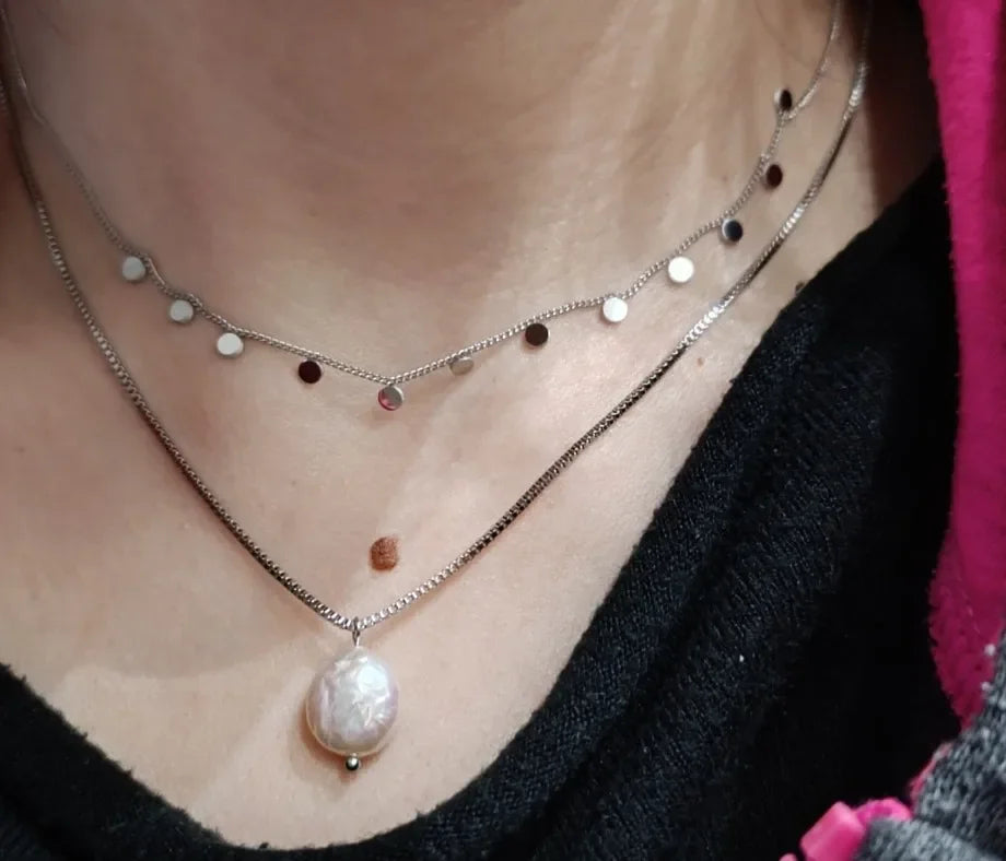 LUXUKISSKIDS Woman Collier бижутерия Golden Chains Necklaces Bohemia Star Heart Elegant Stainless Steel Jewelry Trendy Collars