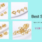 Trendy Earrings Accessories 18K Gold Plated Metal Round Earwires Earring Fasteners Hooks For DIY Women Ear Jewelry Making