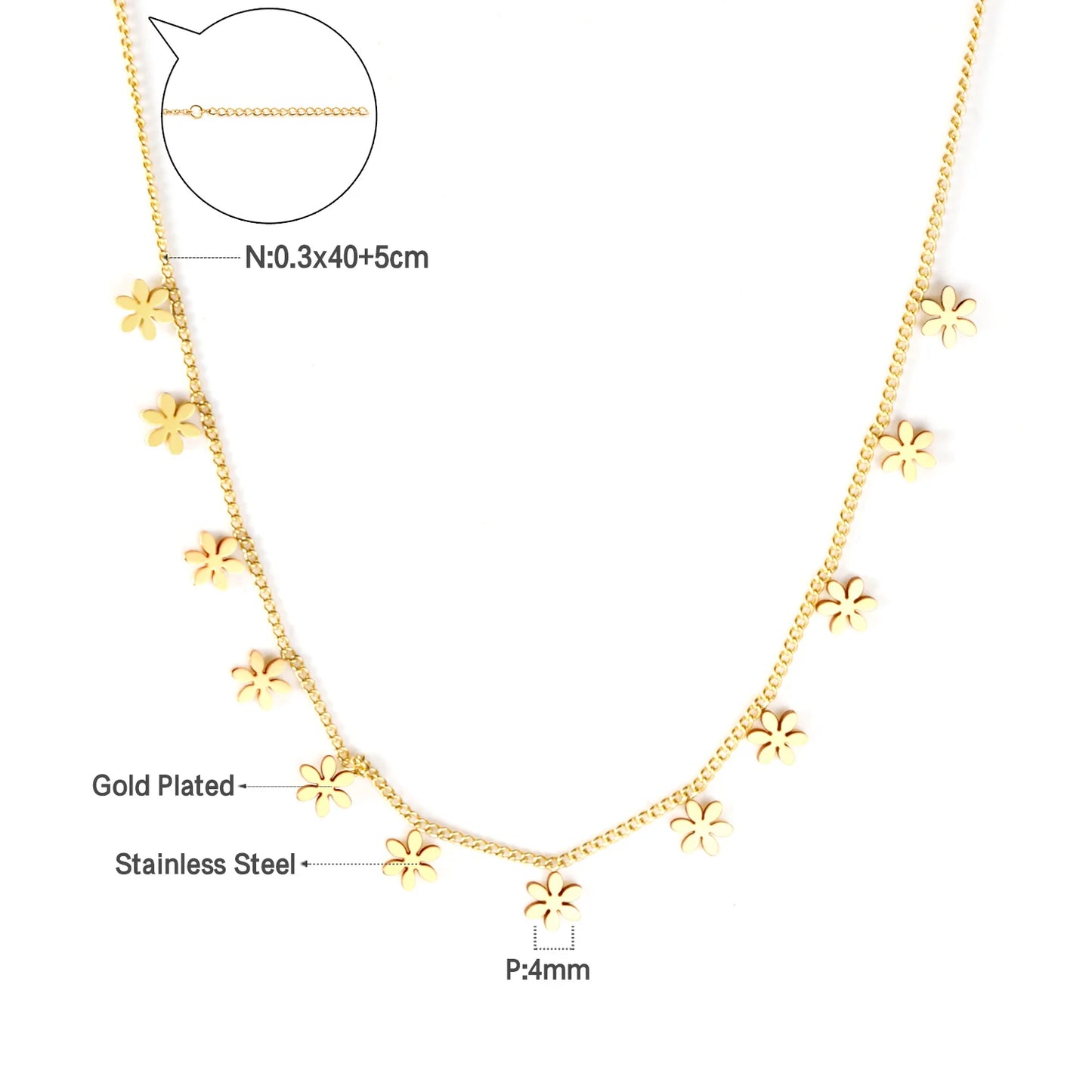 LUXUKISSKIDS Woman Collier бижутерия Golden Chains Necklaces Bohemia Star Heart Elegant Stainless Steel Jewelry Trendy Collars