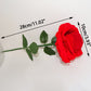 Unique Rose Flower Ring Boxes Red Velvet Rose Earring Gift Holder