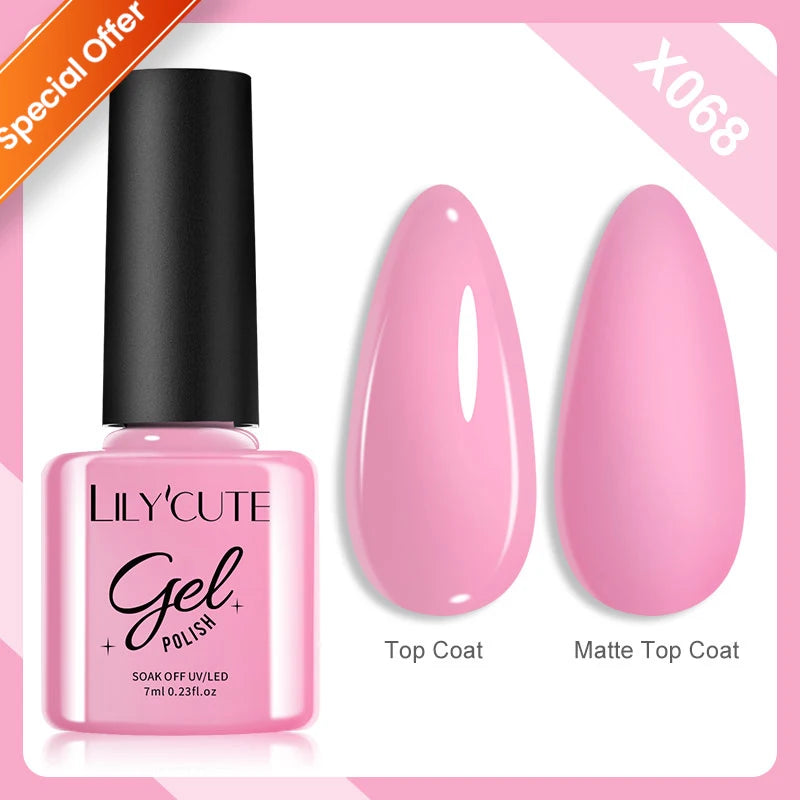 LILYCUTE 7ML Bright Red Sparkling Gel Nail Polish Silver Reflective Gel Colorful Shinning Glitter Manicure Nail Art Gel Varnish