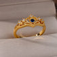 Delicate Colorful Zircon Rings for Women New In Gold Color Wedding Ring Aesthetic Fashion Jewelry Gift anillos mujer